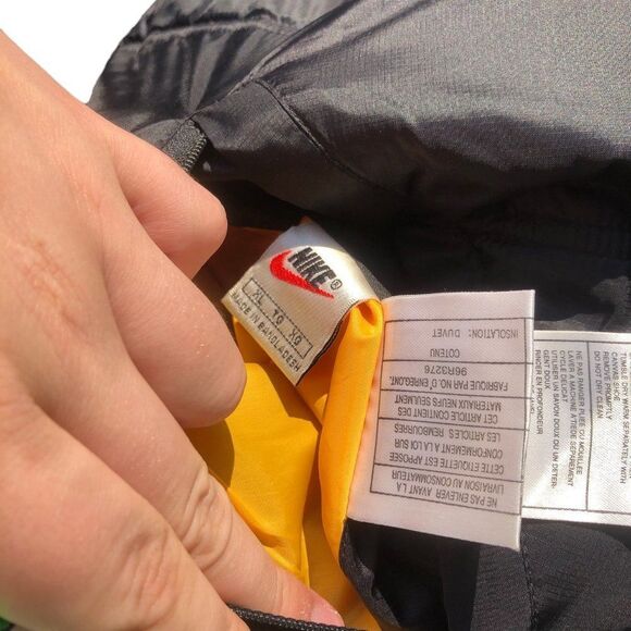 RARE Reversible Nike Jacket NFL Pittsburg Steelers Duvet Puffer Vest XL - Picture 6 of 16